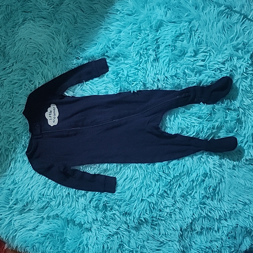 Joe fresh " Little dreamer" Footed sleeper in Navy